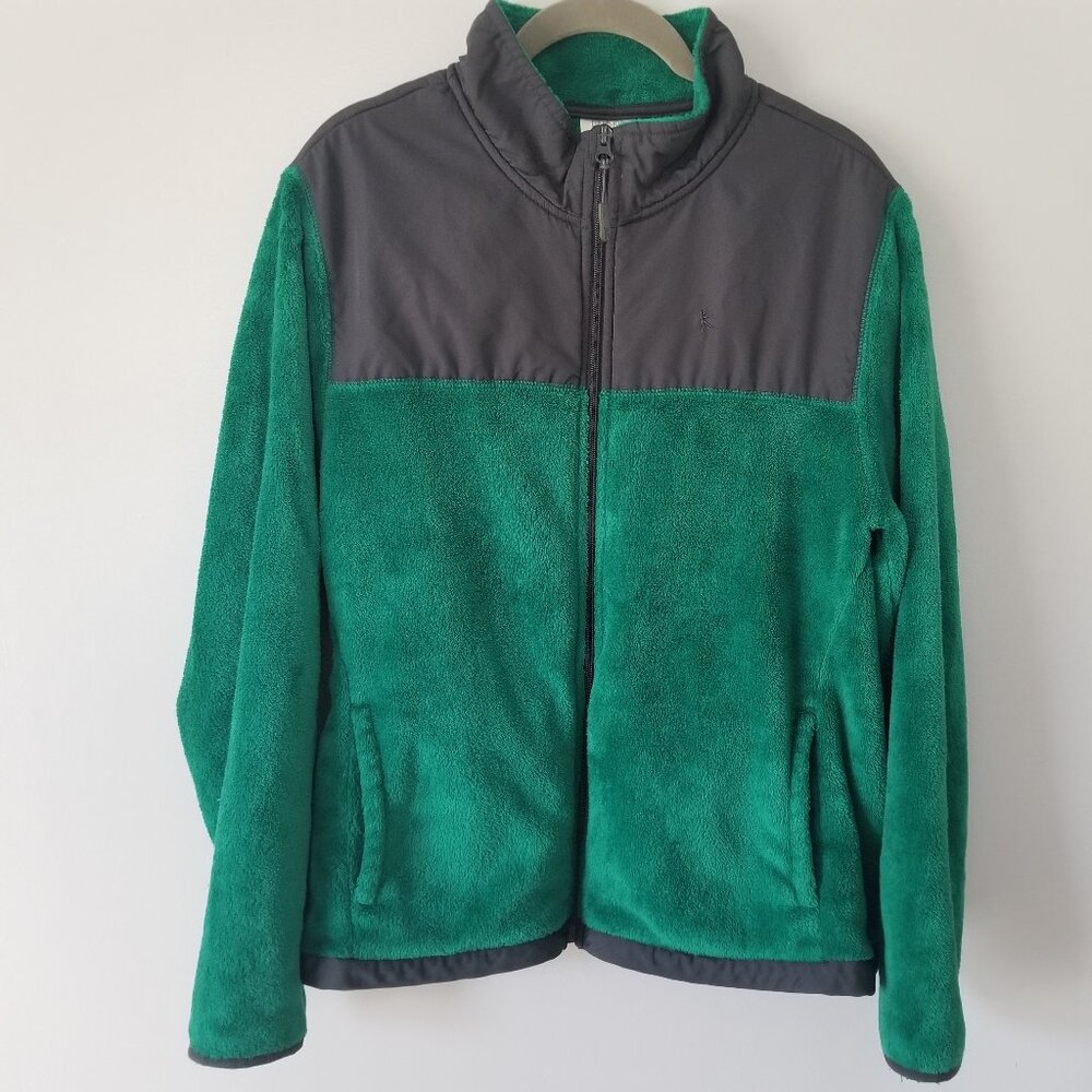 Danskin Now green fleece zip athletic jacket XL